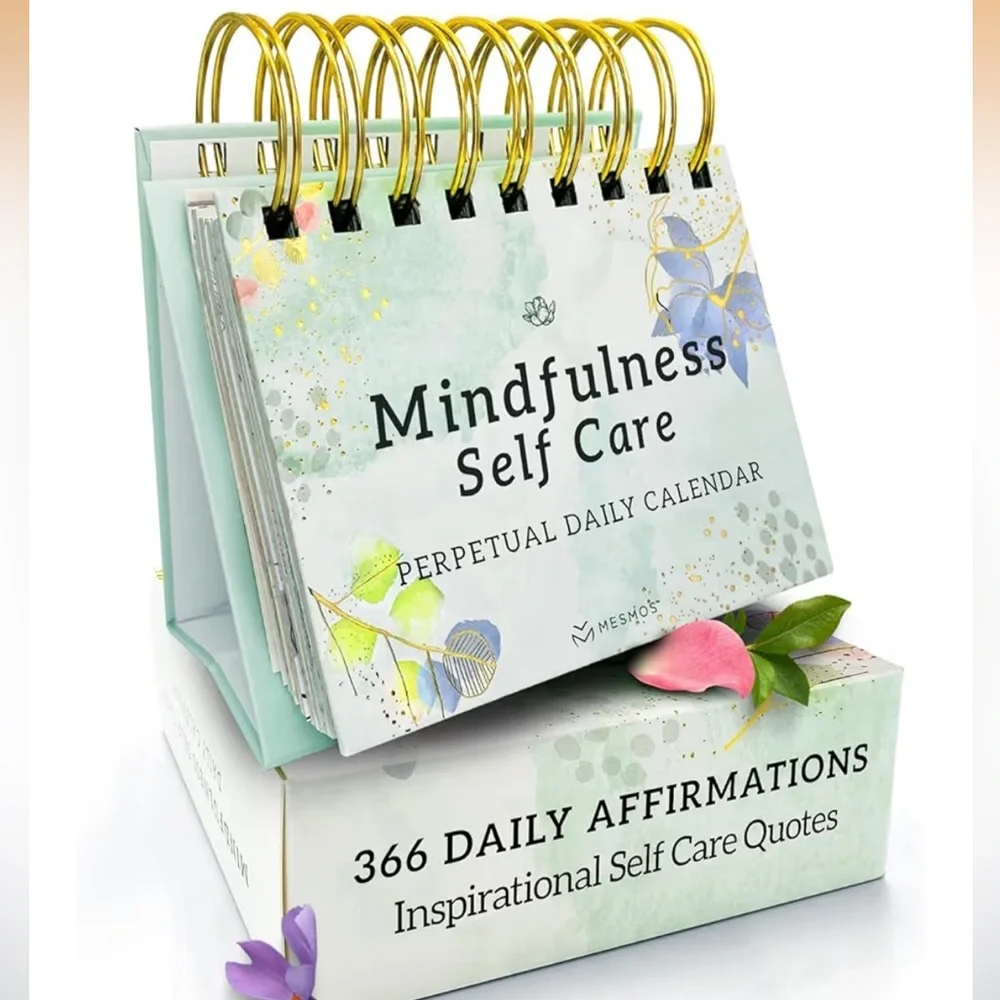 LIKE NEW Mindfulness Self Care Perpetual Daily Calendar